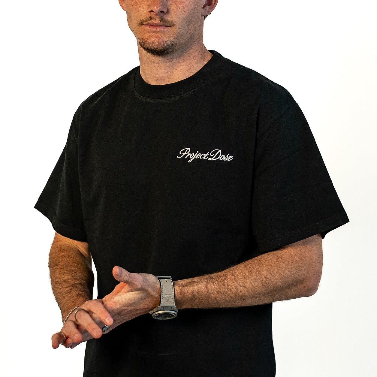 PROJECT DOSE - Black Base Tee - Front