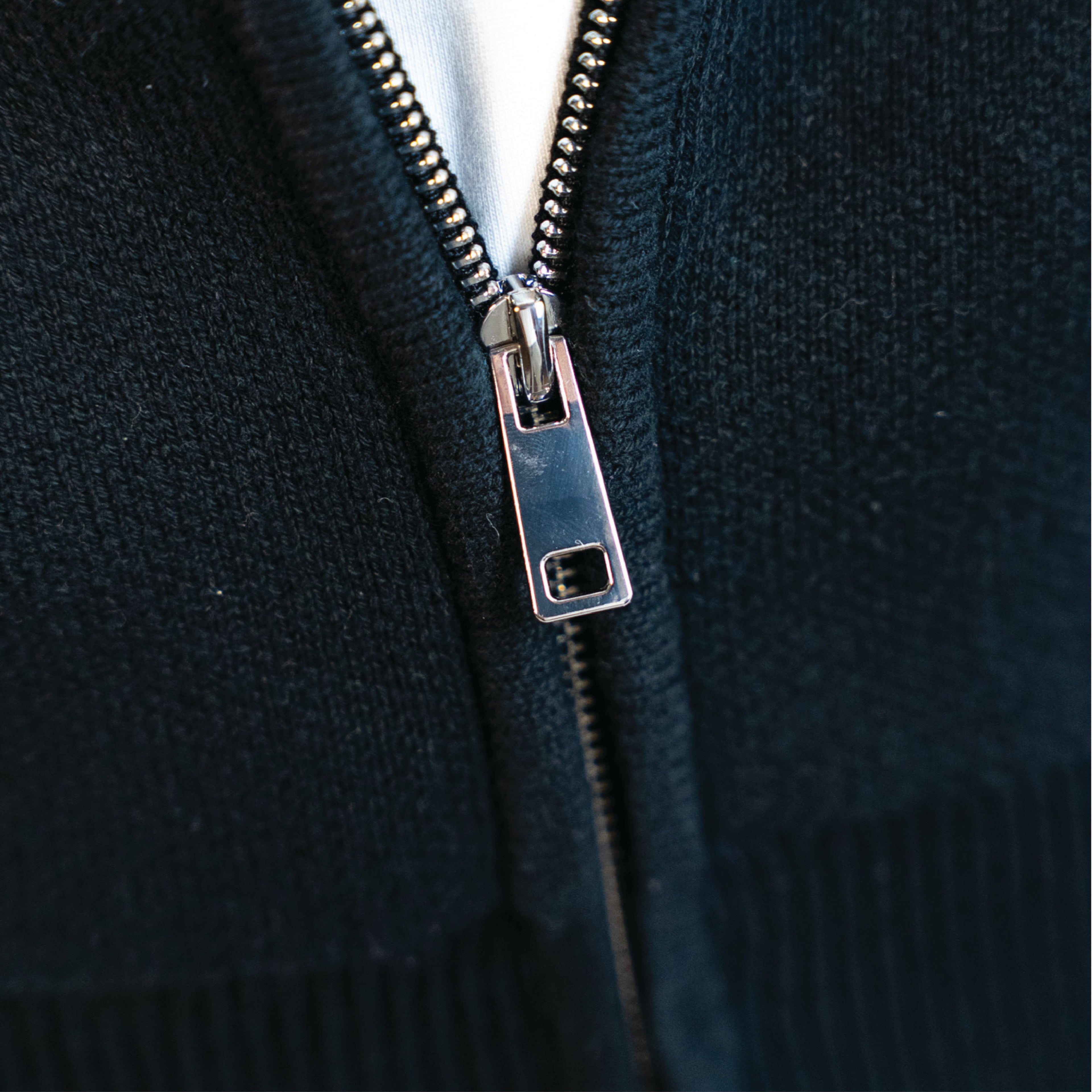 PROJECT DOSE - Knit Zip-Up - Project Dose Detail