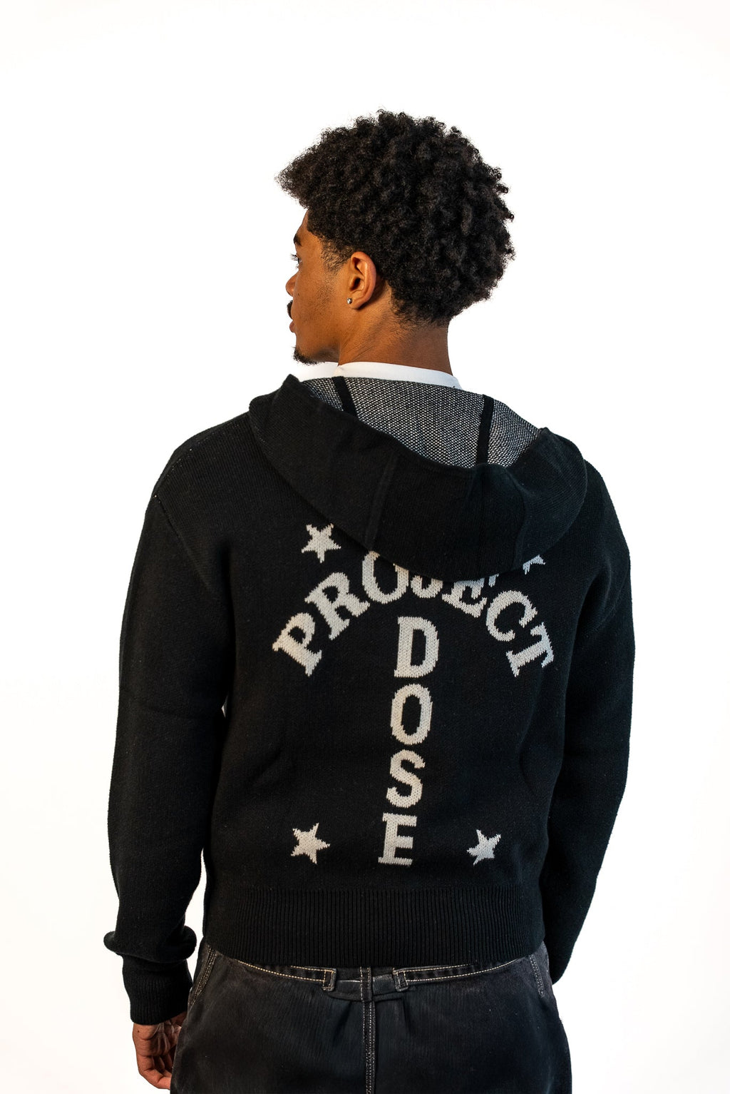 PROJECT DOSE - Knit Zip-Up - Project Dose Back