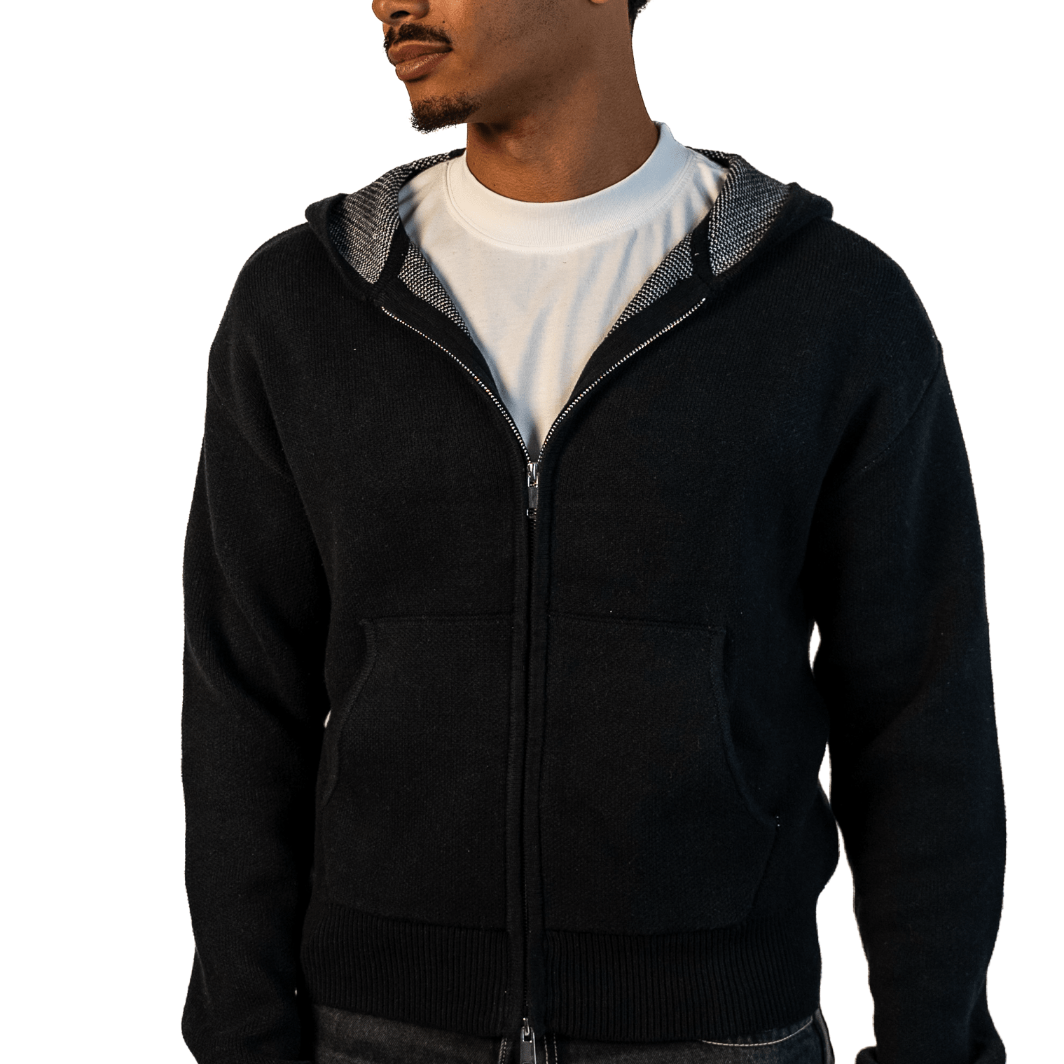 PROJECT DOSE - Knit Zip-Up - Project Dose Front