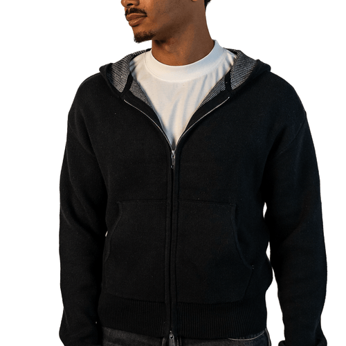 PROJECT DOSE - Knit Zip-Up - Project Dose Front